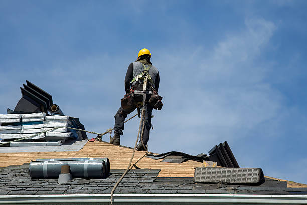 Professional Gutter Installation technician working in Waite Park, MN